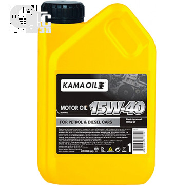 Масло моторн. Кама Ойл 15W-40 SG/CF (Канистра 1л/0.75кг.)
