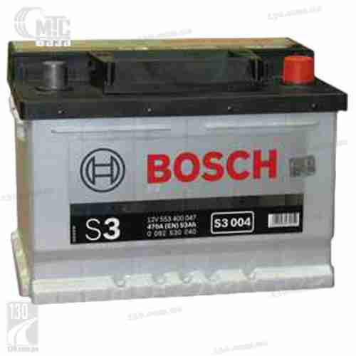 Аккумулятор Bosch S3 [0092S30040] 6СТ-53 Ач R EN500 А 242x175x175mm