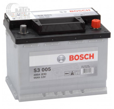 Аккумулятор Bosch S3 [0092S30050] 6СТ-56 Ач R EN480 А 242x175x190mm