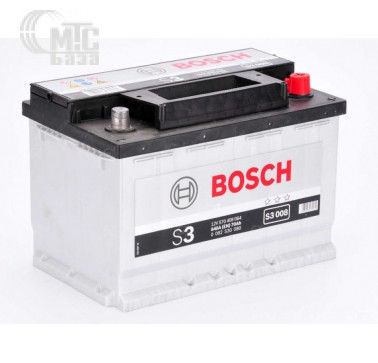Аккумулятор Bosch S3 [0092S30080] 6СТ-70 Ач R EN640 А 278x175x190mm