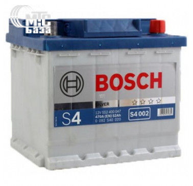 Аккумулятор Bosch S4 Silver [0092S40020] 6СТ-52 Ач R EN470 А 207x175x190mm