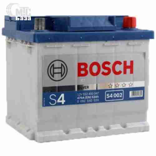 Аккумулятор Bosch S4 Silver [0092S40020] 6СТ-52 Ач R EN470 А 207x175x190mm