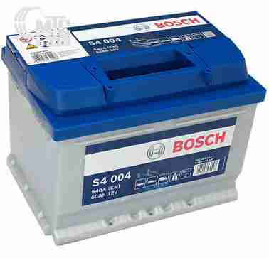 Аккумуляторы Аккумулятор Bosch S4 Silver [0092S40040] 6СТ-60 Ач R EN540 А 242x175x175mm