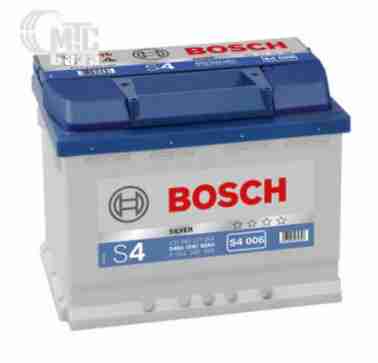 Аккумуляторы Аккумулятор Bosch S4 Silver [0092S40060] 6СТ-60 Ач L EN540 А 242x175x190mm