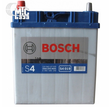 Аккумулятор Bosch S4 Silver Asia [0092S40190] 6СТ-40 Ач L EN330 А 187x127x227mm