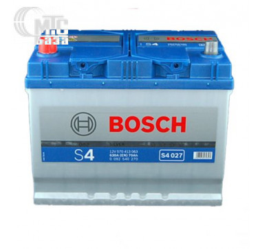 Аккумулятор Bosch S4 Silver Asia [0092S40270] 6СТ-70 Ач L EN630 А 261x175x220mm