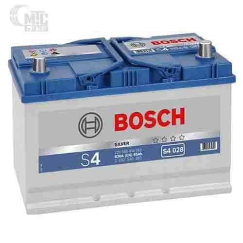 Аккумулятор Bosch S4 Silver Asia [0092S40280] 6СТ-95 Ач R EN830 А 306x173x225mm