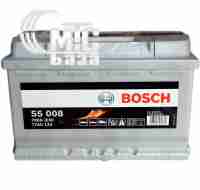 Аккумуляторы Аккумулятор Bosch S5 Silver Plus [0092S50080] 6СТ-77 Ач R EN780 А 278x175x190мм