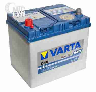 Аккумуляторы Аккумулятор Varta Blue Dynamic [560411054] 6СТ-60 Ач L EN540 А 232x173x225мм