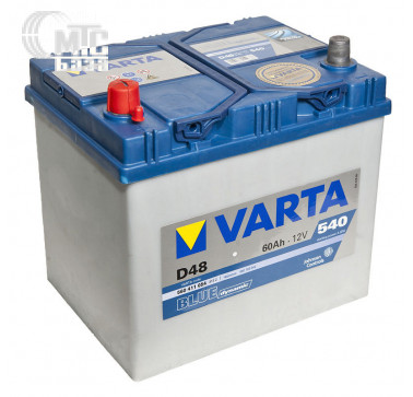 Аккумулятор Varta Blue Dynamic [560411054] 6СТ-60 Ач L EN540 А 232x173x225мм