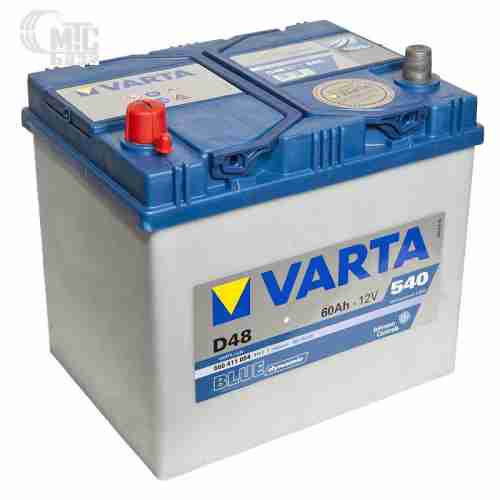 Аккумулятор Varta Blue Dynamic [560411054] 6СТ-60 Ач L EN540 А 232x173x225мм