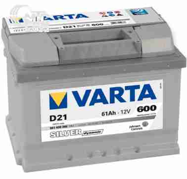 Аккумуляторы Аккумулятор Varta Silver Dynamic [561400060] 6СТ-61 Ач R EN600 А 242x175x175мм