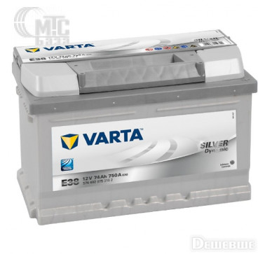 Аккумулятор Varta Silver Dynamic [574402075] 6СТ-74 Ач R EN750 А 278x175x175мм