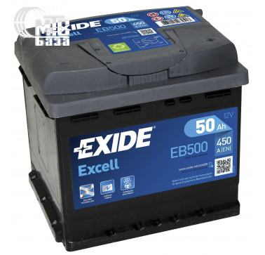 Аккумулятор Exide Excell 6CT-50 [EB500] EN450 А 207x175x190мм