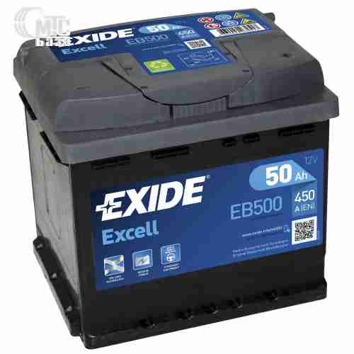 Аккумулятор Exide Excell 6CT-50 [EB500] EN450 А 207x175x190мм