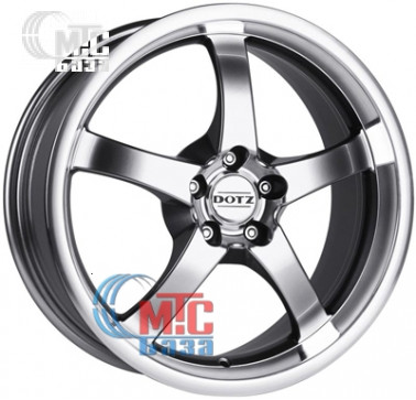 Dotz Daytona black R17 W7.5 PCD5x112 ET35 DIA70.1