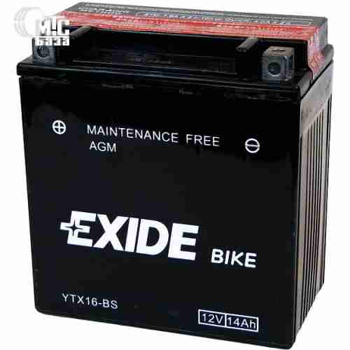 Аккумулятор на мотоцикл Exide Maintenance Free [YTX14L-BS] EN200 А 150x87x145мм