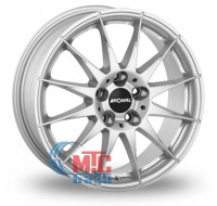 Ronal R54 7x17 5x112 ET45 DIA76 (jet black red rim)