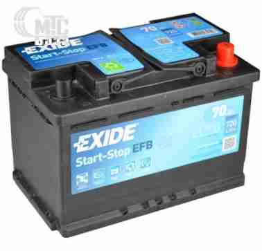 Аккумуляторы Аккумулятор Exide Start-Stop EFB 6СТ-70 Ач R [EL700] EN720 А 278x175x190мм