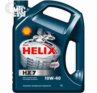 Масла Моторное масло Shell Helix HX7 10W-40 4L
