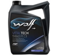 Масла Моторное масло WOLF Vitaltech 5W-40 PI C3 4L Масла Моторное масло WOLF Vitaltech 5W-40 PI C3 4L