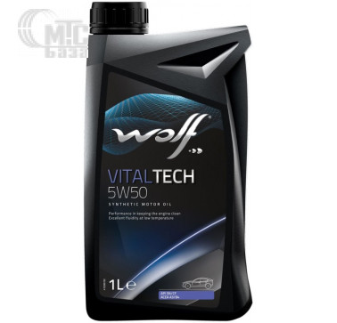 Моторное масло WOLF Vitaltech 5W-50 1L
