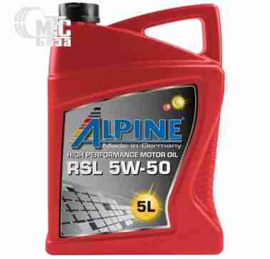 Масла Моторное масло Alpine RSL 5W-50 5L