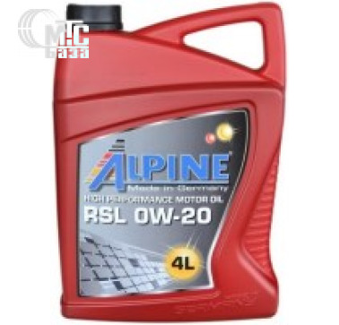 Моторное масло Alpine RSL 0W-20 5L
