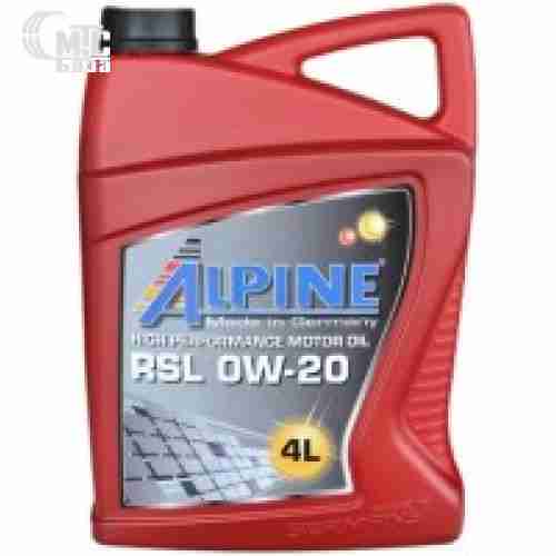 Моторное масло Alpine RSL 0W-20 5L