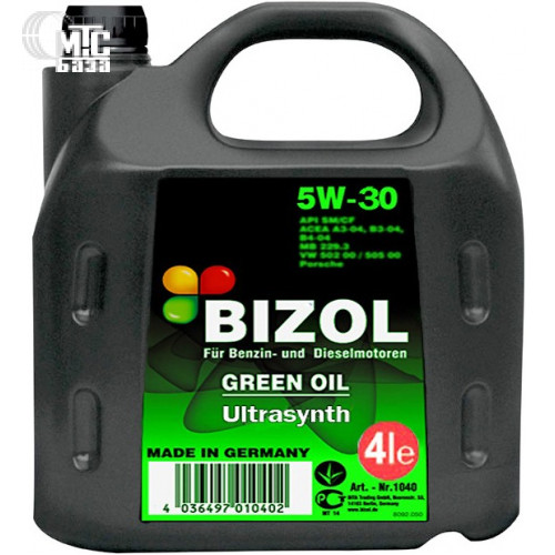 Масло green. Bizol Green Oil 5w-30. Моторное масло Bizol Green Oil Ultrasynth 5w-30 4 л. Моторное масло Bizol Green Oil 5w-40 4 л. Моторное масло Bizol Green Oil Ultrasynth 5w-30 1 л.