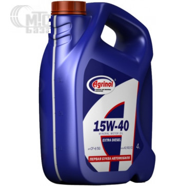 Моторное масло Agrinol Extra Diesel 15W-40 CF-4/SG 4L